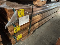 Ca. 31x guyana teak planken geschaafd, 25x90mm, lengte 275cm - afbeelding 4 van  4