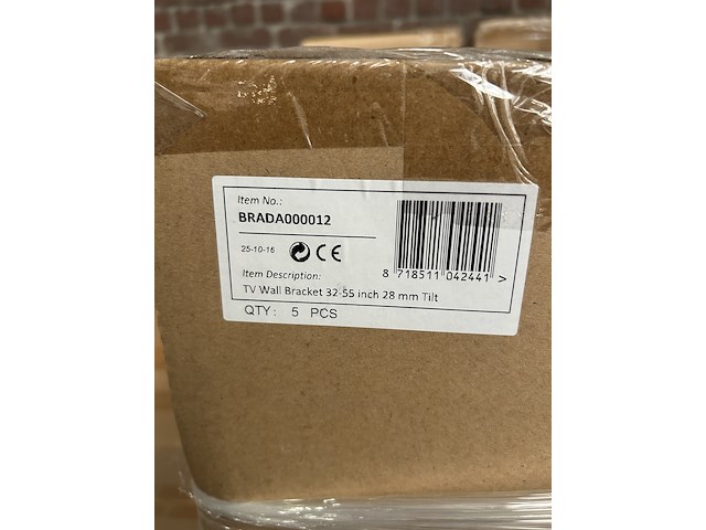 Ca. 31x tv wandbeugel 32-55" vast, kantelbaar, sam creative, brada000008, brada000012 - afbeelding 4 van  4