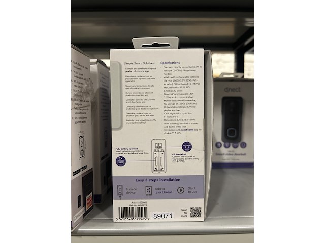 Ca. 31x wi-fi smart video deurbel qnect - afbeelding 4 van  5