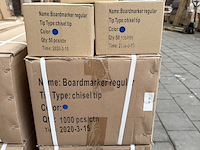 Ca. 3250x boardmarker regular chisel tip blauw - afbeelding 1 van  3