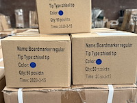 Ca. 3250x boardmarker regular chisel tip blauw - afbeelding 2 van  3