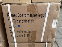 Ca. 3250x boardmarker regular chisel tip blauw - afbeelding 3 van  3