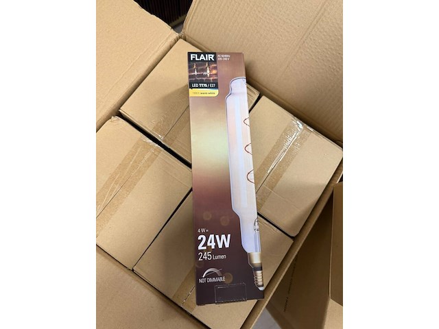 Ca. 32x decoratieve led buislampen, flair, led tt75 / e27 (art. 10445505), extra warm wit', 2022 - afbeelding 1 van  7