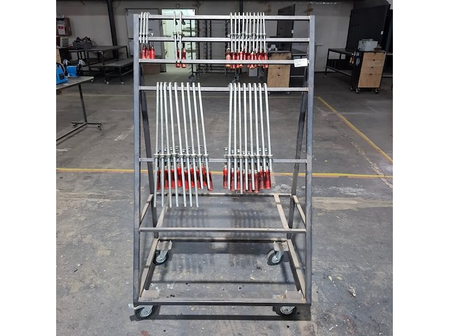 Ca. 32x diverse lijmtangen met verrijdbaar frame bessey en wurth - afbeelding 1 van  9