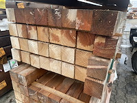 Ca. 32x douglas balken fijnbezaagd, 120x120mm, lengte 500cm - afbeelding 3 van  3