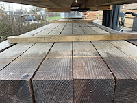 Ca. 32x douglas balken fijnbezaagd, 120x120mm, lengte 500cm - afbeelding 1 van  3