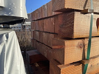 Ca. 32x douglas balken fijnbezaagd, 120x120mm, lengte 500cm - afbeelding 3 van  3