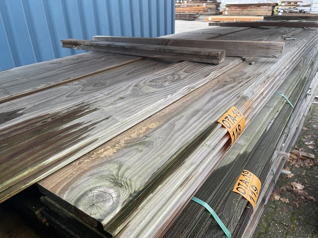 Ca. 32x douglas wisselsponning, 18x190mm, lengte 500cm - afbeelding 1 van  3