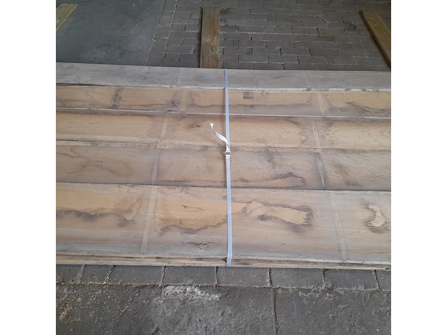 Ca. 32x eiken planken divers, lengte 230-330 cm - afbeelding 2 van  5