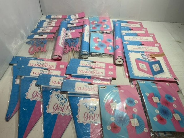 Ca. 32x gender reveal versiering - afbeelding 1 van  5