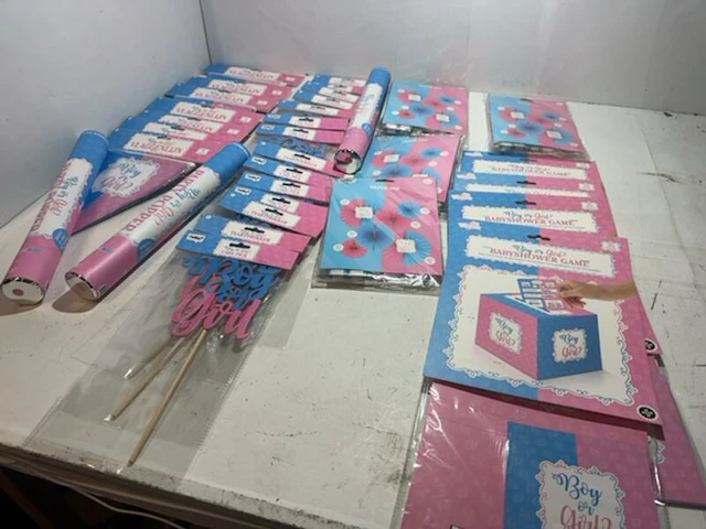 Ca. 32x gender reveal versiering - afbeelding 1 van  6
