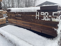 Ca. 32x guyana ipé planken fijnbezaagd, 27x155mm, lengte 185cm - afbeelding 3 van  3