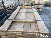 Ca. 32x guyana ipé planken fijnbezaagd, 27x155mm, lengte 185cm