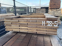 Ca. 32x guyana ipé planken fijnbezaagd, 27x155mm, lengte 185cm - afbeelding 3 van  3