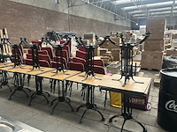 Ca. 32x horeca retro stoel met tafels - afbeelding 2 van  9