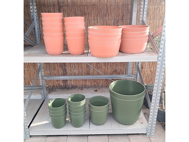 Ca. 32x kunststof bloempot, ts collection - afbeelding 1 van  9