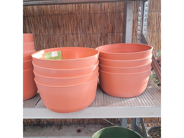 Ca. 32x kunststof bloempot, ts collection - afbeelding 3 van  9