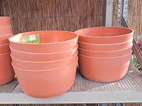 Ca. 32x kunststof bloempot, ts collection - afbeelding 3 van  9