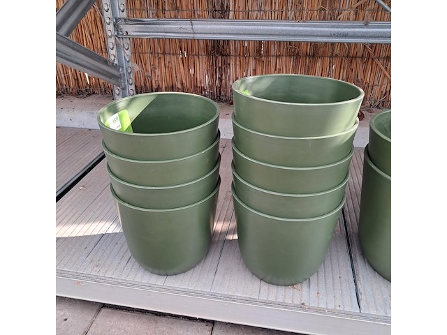 Ca. 32x kunststof bloempot, ts collection - afbeelding 4 van  9