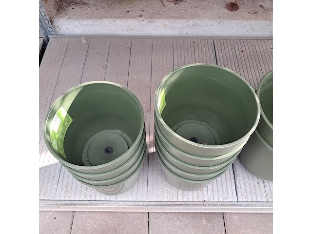 Ca. 32x kunststof bloempot, ts collection - afbeelding 7 van  9