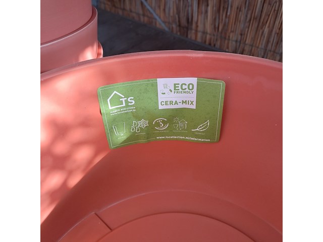 Ca. 32x kunststof bloempot, ts collection - afbeelding 9 van  9