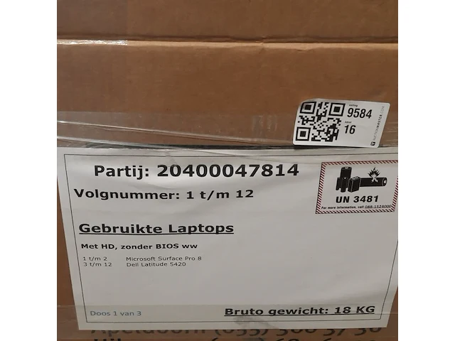 Ca. 32x laptop, dell/microsoft - afbeelding 12 van  17