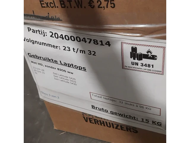 Ca. 32x laptop, dell/microsoft - afbeelding 14 van  17