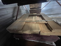 Ca. 32x pakoeli kopse veer en groef (buitenparket), 21x145mm, lengte 100cm - afbeelding 1 van  3