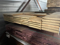 Ca. 32x pakoeli kopse veer en groef (buitenparket), 21x145mm, lengte 100cm - afbeelding 3 van  3