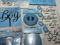 Ca. 33x babyshower jongen versiering - afbeelding 4 van  6