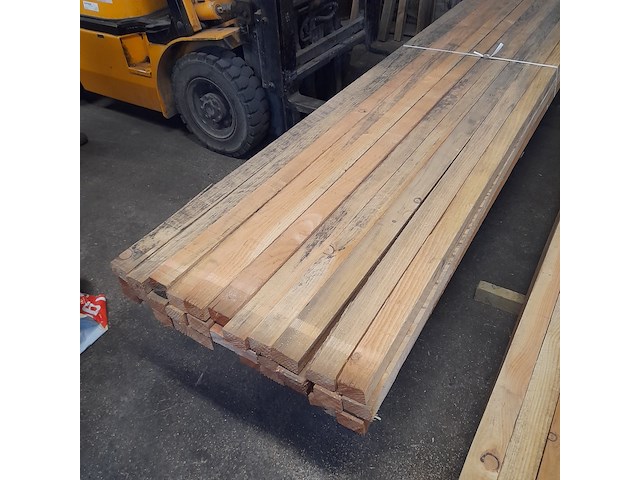 Ca. 33x douglas balk, 5 x 7 x 400 cm - afbeelding 3 van  6