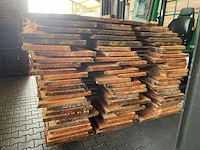 Ca. 33x douglas onbekantrechte schaaldelen, 22x200-250mm, lengte 400cm - afbeelding 2 van  3
