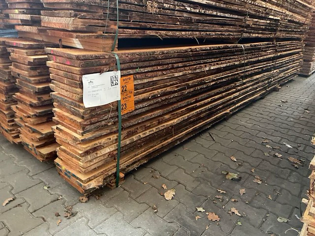 Ca. 33x douglas onbekantrechte schaaldelen, 22x200-250mm, lengte 500cm - afbeelding 3 van  3