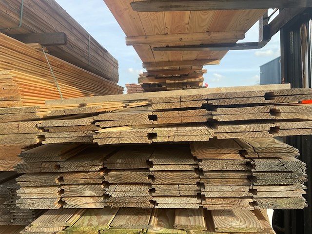 Ca. 33x douglas wisselsponning/halfhoutsrabat, 18x190mm, lengte 300cm - afbeelding 3 van  3