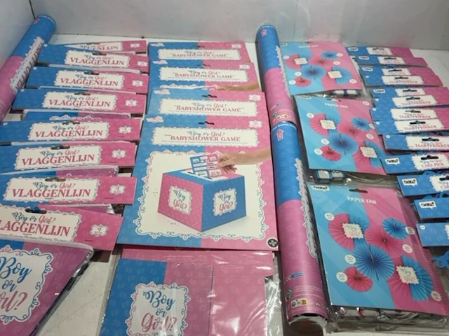 Ca. 33x gender reveal versiering - afbeelding 3 van  4