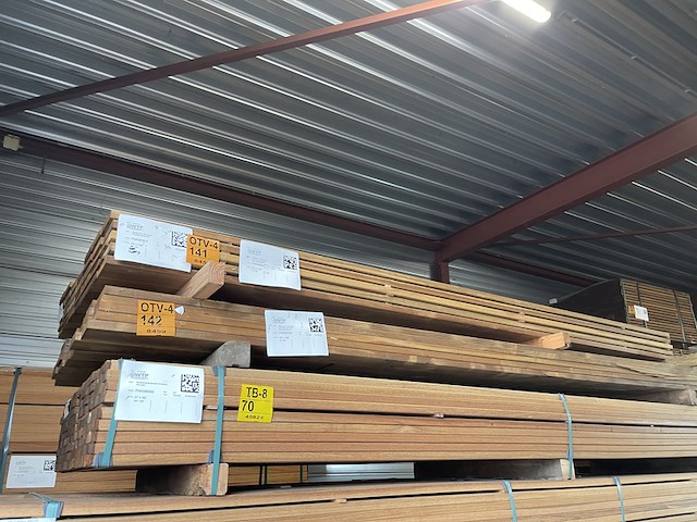 Ca. 33x guyana ipé planken geschaafd, 25x140mm, lengte 25/305cm, 8/335cm - afbeelding 4 van  4