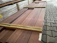 Ca. 33x purple heart planken geschaafd, 21x120mm, lengte 25/400cm, 8/430cm - afbeelding 1 van  3