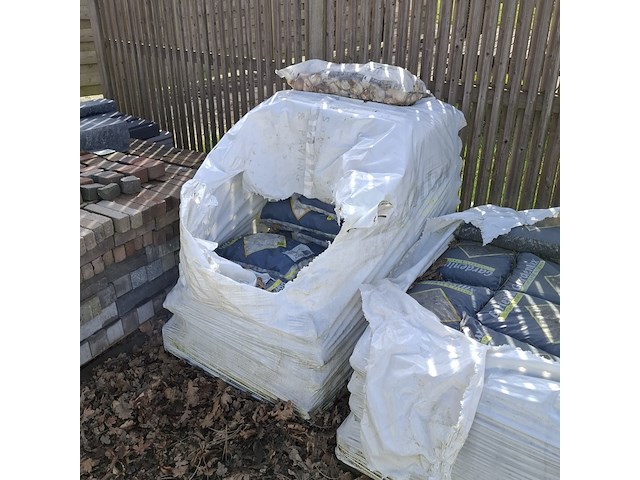 Ca. 33x zak carrara keitjes a 20 kg, gardenlux, wit - afbeelding 5 van  5
