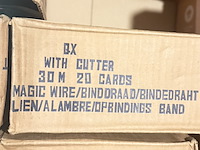 Ca. 340x binddraad met cutter a 30 meter, ox, magic wire - afbeelding 3 van  5