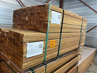 Ca. 346x guyana teak planken geschaafd, 27x70mm, lengte 168/155cm, 178/185cm - afbeelding 2 van  3