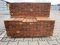 Ca. 346x guyana teak planken geschaafd, 27x70mm, lengte 168/155cm, 178/185cm - afbeelding 3 van  3