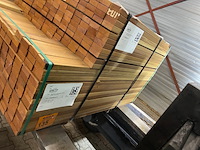 Ca. 347x guyana teak planken geschaafd, 27x70mm, lengte 158/100cm, 189/125cm - afbeelding 2 van  3