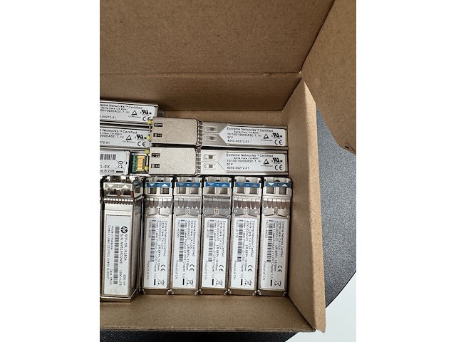 Ca. 34x 10g sfp+ modules, extreme networks/hp, 10g sfp+ lr / sr, zilver, 2011-2016 - afbeelding 4 van  5