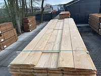 Ca. 34x douglas blokhut profiel, 28x175mm, lengte 300cm
