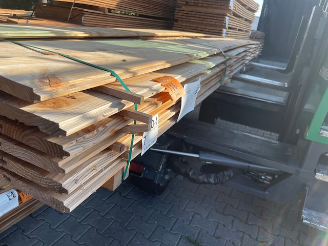 Ca. 34x douglas blokhutprofiel, 28x175mm, lengte 500cm - afbeelding 2 van  3