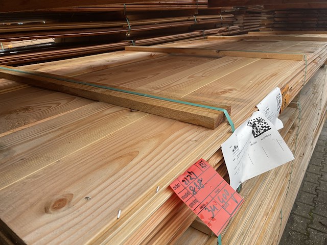 Ca. 34x douglas wisselsponning, 18x175mm, lengte 400cm - afbeelding 1 van  3