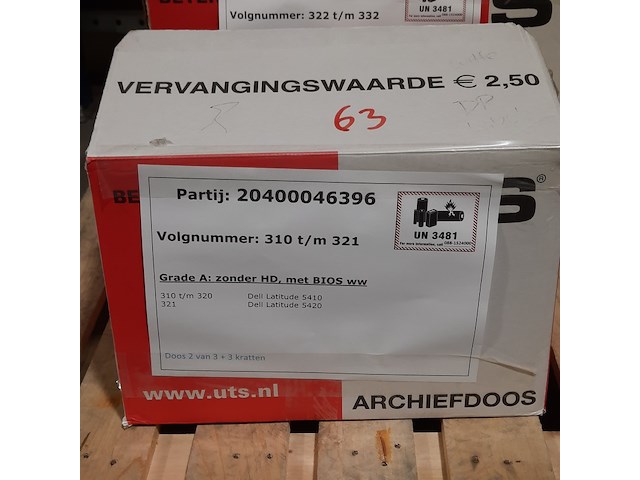 Ca. 34x laptop, dell, o.a. latitude 5410 - afbeelding 3 van  14