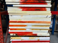 Ca. 34x schilderij op doek, abstracte afbeeldingen - afbeelding 2 van  3