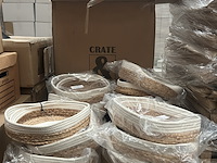 Ca. 34x set van 2 manden (diameter 30 en 33 cm) crate & cargo - afbeelding 2 van  5