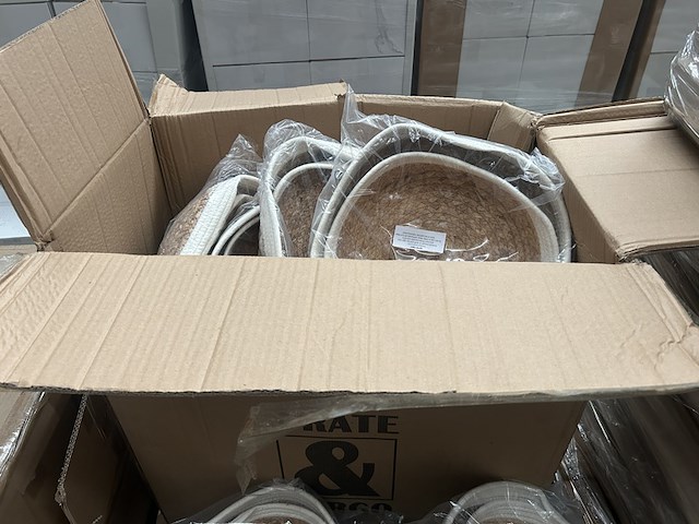 Ca. 34x set van 2 manden (diameter 30 en 33 cm) crate & cargo - afbeelding 4 van  5